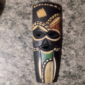 Hand carved tribal African mask